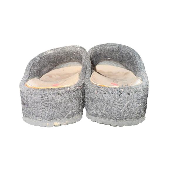 Haflinger Grizzly Michel Clogs Women's Sz 6 Graphite Gray Felt Removable Footbed - Picture 5 of 7